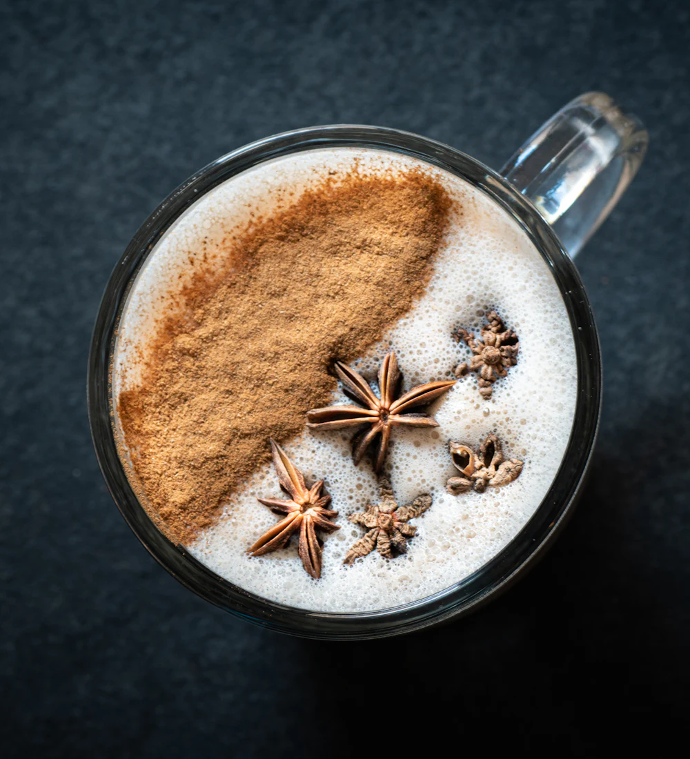 Masala chai with spices